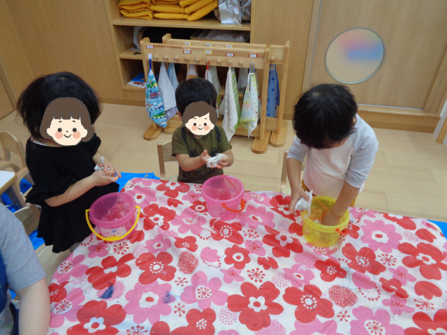 紙粘土を作ったよ！