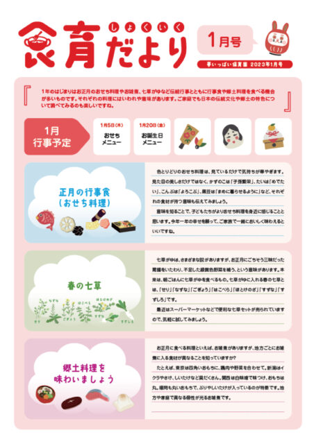 23年1月食育だより