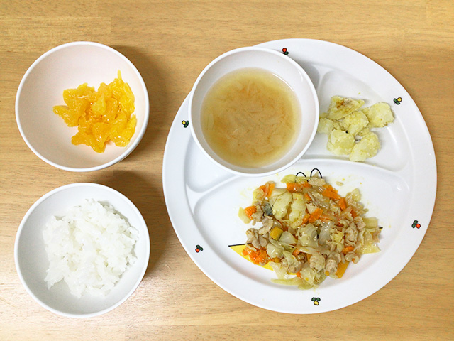 豚肉と野菜の蒸し焼き　