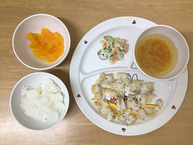白身魚の揚げ物