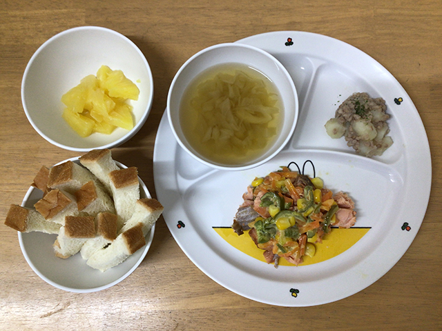 鮭のカラフル焼き