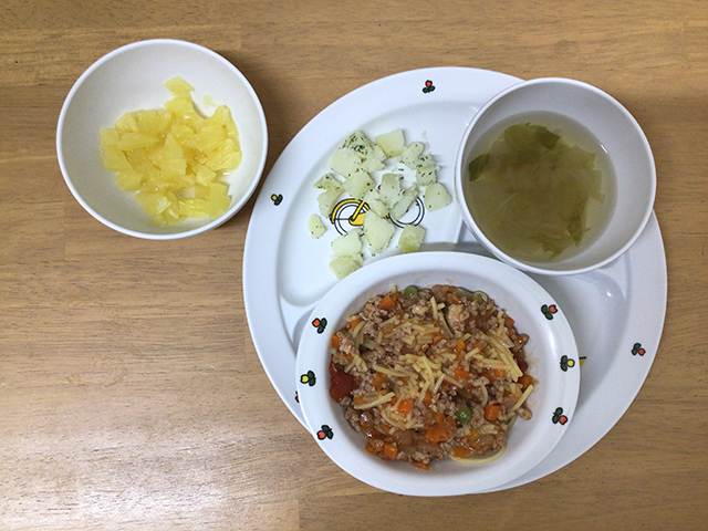ミートソースパスタ