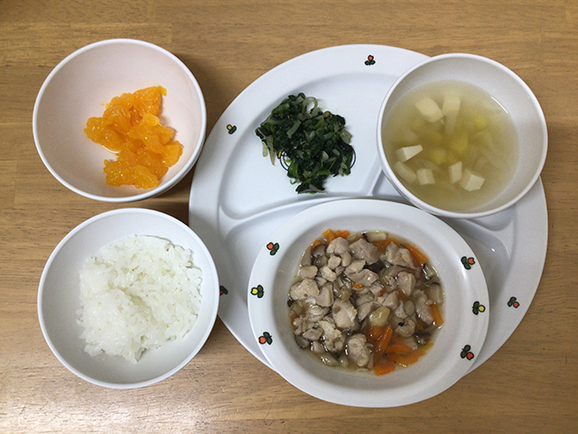 鶏肉のきのこあんかけ
