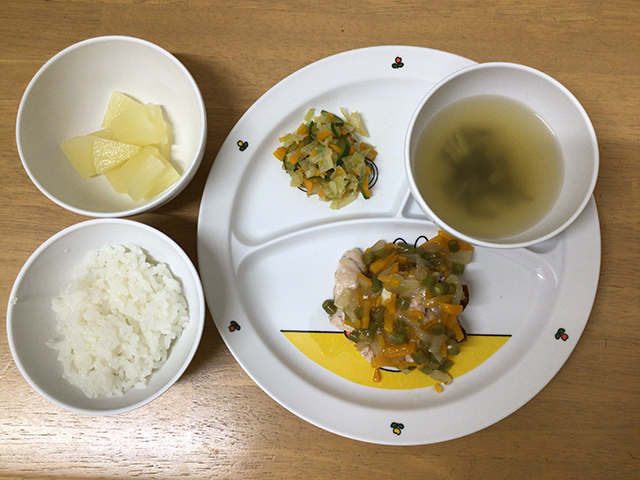 鮭の中華蒸し