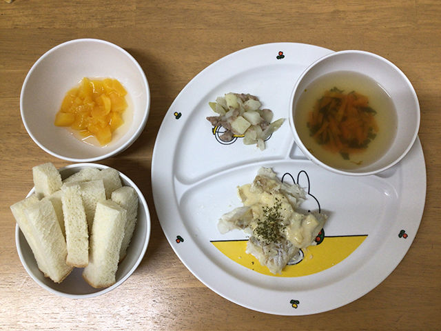白身魚のコーンマヨ焼き