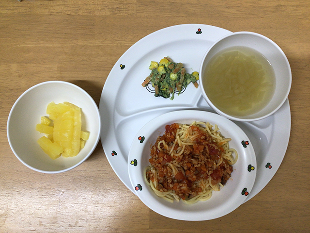 ミートソースパスタ