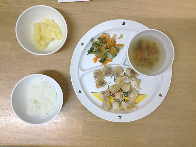 白身魚の揚げ物