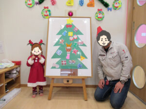 夢いっぱい保育園の園児とクリスマス会
