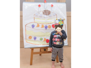 夢いっぱい保育園の園児と誕生日会
